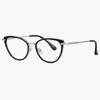 Gafas de prescripción retro ojo de gato de celebridad de internet europeas y americanas gafas fotocromáticas lentes para mujer gafas de montura pequeña montura de gafas sin maquillaje