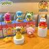Serie Auténtica de Pokémon con Varios Estilos de Juego, Base Portaplumas, Borrador Desmontable, Adornos de Juguete de Moda, Caja Sorpresa
