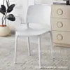 Cadeira de Jantar de Plástico Espessado para Uso Doméstico, Cadeira de Mesa de Jantar Moderna Minimalista, Banco Comercial Tendência para Restaurante com Encosto