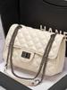 Bolso de mujer 2025, nuevo bolso de cadena rómbica, estilo Chanel, gran capacidad, informal, combinable, ligero, de lujo, bandolera de hombro.