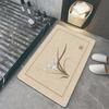 Alfombrilla de baño de diatomeas simple, absorbente, antideslizante, de secado rápido, resistente a las manchas, venta al por mayor