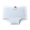 Roupa íntima feminina de algodão puro com bolinhas, cintura média, amigável à pele, respirável, mini boxer com entrepernas estendida de algodão puro, calcinhas de renda sexy para meninas