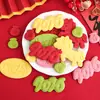 2026 Año del Caballo Feliz Año Nuevo Decoraciones para Pastel Lindo Caballito Bolsita de la Suerte con Forma de Galletas Decoraciones para Hornear Festival de Primavera Nochevieja