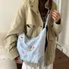 Bolsa de Hombro Ins Linda Chica Versión Coreana 2024 Otoño e Invierno Nuevo Trabajo y Viaje Cotidiano Gran Capacidad Bolsa de Hombro de Dibujos Animados