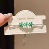 Pulsera de Flor de Circonia Extraíble Estilo Lujo Ligero Electrochapada en Oro Real de 18K, Pulsera de Moda, Exquisita, Versátil, Joyería de Alta Gama