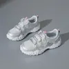 Tênis Chunky Dad Shoes com Cadarço de Renda Feminino 2026 Outono Novo Malha Respirável Casual Esportivo Tênis de Corrida para Estudante