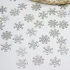 100 Piezas Confeti de Copo de Nieve Decoración de Fiesta Temática Invernal Papel para Lanzar Suministros de Vajilla Navideña Transfronterizo