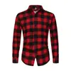 Comercio Exterior al por Mayor 2025 Camisa a Cuadros para Hombre Estilo Hong Kong Ropa Exterior Estilo Coreano de Moda Celebridad de Internet Camisa de Manga Larga Camisa Dropshipping