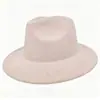 Chapéu Panamá de Feltro Liso para Inverno Transfronteiriço, Chapéu Retrô Britânico, Unissex, para Uso Casual de Cavalheiro