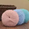Suéter cachecol casaco de lã mohair tricotado à mão bola de lã suéter de bebê xale lã fina