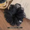 Goma para el pelo grande de tela suave estilo coreano, Accesorio para el pelo de malla hecho en Yiwu, Disponible en stock, Lazo para el pelo versátil 48H