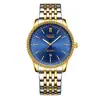 LIGE/Transfronterizo Nuevo Reloj Impermeable para Hombre Multifunción Calendario Luminoso Reloj de Cuarzo Reloj de Negocios Dorado Negro