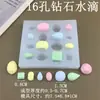 Molde de Silicona con Forma de Gota de Agua y Diamante para Cubitos de Hielo, para Fondant Casero, Pastel, Chocolate, Resina, Yeso y Decoración de Aromaterapia
