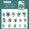 Pegatinas de Día Hermoso Serie Selva Tropical Planta Maceta Planta en Maceta Pegatinas Decorativas DIY 30 Piezas en 6 Diseños