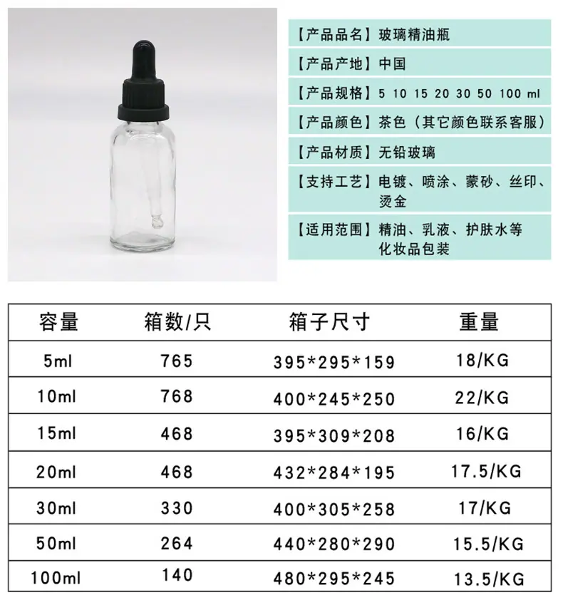 详3透明精油瓶