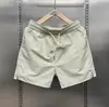 Pantalones Cortos Finos de Seda Helada de Verano Personalizados de Secado Rápido 2026 Marca de Moda Casual Pantalones Tres Cuartos Cordón Pareja Color Sólido Pantalones Cortos de Playa