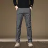 Roupas Masculinas Fengshe / 2026 Outono-Inverno Novo Algodão Stretch Versátil Leve Business Slim Reto Calças Casuais Calças Longas Masculinas