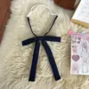 Pudding Bear Accesorios de Uniforme JK Cosa Pequeña Cian Rojo Vino Negro Color Sólido Corbata de Lazo JK Cuerda de Lazo