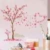 (Nude) Adesivos de Parede Criativos de Pessegueiro Quente para Quarto Adesivos de Parede para Cabeceira Decorações para Dormitório Feminino Adesivos