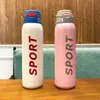 Deportes de Ocio al Aire Libre Botella de Agua Portátil para Negocios Taza de Agua con Popote de Pico de Pato Acero Inoxidable 304 Termo con Popote al Vacío
