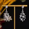 Brincos Florais Gota D'água Vazados Estilo Antigo para Mulheres, Brincos Elegantes Estilo Vinha, Populares em Sites Independentes