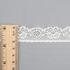 Encaje Elástico de 4.5cm Encaje Calado Hebras de Encaje Encaje de Hilo Prensado Accesorios de Ropa para Vestido de Novia de Mujer