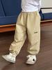 Calça Infantil Lanweili 2025 Nova Calça Cargo Infantil Primavera e Outono Calça Longa de Outono Infantil Calça de Moletom Casual