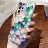 Ranuras texturizadas de colores adecuadas para funda de teléfono Samsung S25 S24Ultra Funda con película de agujero fino y preciso S22 Cubierta anticaída