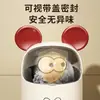 Cubo de basura Mickey para la sala de estar, alto valor estético, lujo ligero, gama alta, gran capacidad, modelo nuevo para uso doméstico, con tapa, adecuado para dormitorio y cocina