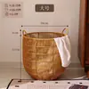 Cesto de roupa suja de imitação de Rattan, cesto de armazenamento de roupas sujas de Rattan trançado, cesto de roupa suja doméstico, cesto de armazenamento de toalhas de hotel, cesto de roupa suja à prova d'água