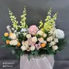Arreglos Florales de Boda Estilo Bosque, Macetas Colgantes, Flores de Seda, Decoraciones de Pasillo, Decoraciones para la Ceremonia de Entrega del Coche de Boda, Escaparates, Plantas Verdes