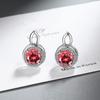 Pendientes geométricos europeos y americanos para mujer, llenos de diamantes y circonitas, compactos y exquisitos, fabricantes al por mayor de pendientes transfronterizos.
