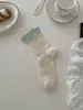 Calcetines de Mujer Zhuji Primavera y Verano Finos Sin Costuras de Algodón Transpirables Absorbentes de Sudor Calcetines de Media Pantorrilla para Mujer de Moda Versátiles Calcetines Holgados