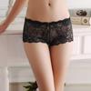 Cueca Boxer Transparente de Renda Sexy Luxuosa Perfurada Perspectiva Roupa Íntima Feminina Tentação Respirável Cintura Baixa Boxer Feminina 6808