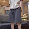 Pantalones cortos de seda de hielo de secado rápido para hombre, recién llegados, pantalones cortos deportivos casuales de gran tamaño, pantalones cortos de cuatro cuartos de verano finos