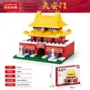 Presentes para Meninos de Instituição de Ensino, Brinquedos Educacionais de Montagem para Crianças, Blocos de Construção de Partículas Pequenas, Conjunto Grande de Arquitetura Clássica Estilo Chinês