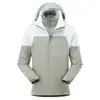 Nueva Chaqueta de Camping para Viajes al Aire Libre para Hombres, Chaqueta de Montañismo para Mujeres Tres en Uno Desmontable Impermeable y Cortavientos, Cálida