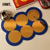 Tapete de Drenagem para Cozinha Coreana Tapete Absorvente de Diatomito para Bancada de Bar Tapete Isolante Anti-Queimadura Lugar Americano Tapete de Mesa Tapete para Secar Louça