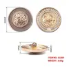 Anillo exterior punto de aceite traje abrigo formal wear botón metal cosido a mano parte superior directo de fábrica aleación botón pierna alta venta al por mayor