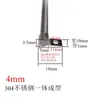 Cartão de Equitação de Lado Único Aço Inoxidável 304 Braçadeira de Arame de Metal Braçadeira de Arame Clipe Braçadeira de Tubo Fivela de Fixação de Arame Espessada