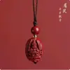 Cinnabar Morado Arena Dorada Ocho Deidades Guardianas Colgante para Teléfono Móvil Regalo del Zodiaco Cadena para Teléfono Móvil Regalo del Año de Nacimiento