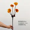 Papoula de Outono Artificial Multicolorida com Revestimento de Veludo Flores Falsas para Cenário de Salão de Casamento, Buquês Fabricante para Decoração de Showroom Doméstico
