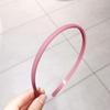 Nova tiara simples de borda fina fosca estilo coreano cor Morandi antiderrapante para lavar o rosto tudo-em-um prendedor de cabelo para pressionar o cabelo