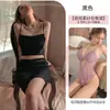 Dropshipping Transfronterizo de Pijamas Sexys y Apasionados Transparentes para Mujeres con Pecho Pequeño y Faldas Calientes que Cubren el Trasero en la Cama