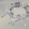 Pulseira de Miçangas Borboleta Estilo Chinês, Mesmo Estilo para Mulheres, Estilo de Nicho de Luxo Leve, Pulseiras de Casal, Presente para Melhores Amigos