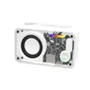 V1 Transparente Mecha Áudio Bluetooth Colorido Sem Fio Subwoofer Externo Série Desktop Mini Pequeno Alto-falante Canhão de Aço
