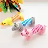 Brinquedo de autentretenimento para gatos, pelúcia de desenho animado, pato, porco, elefante, brinquedo de gatinho que faz barulho, suprimentos para divertir gatos