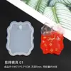 Molde de Pingente Molde de Etiqueta Osso de Cachorro Material para Artesanato DIY Cristal Epóxi com Furo Etiqueta para Pendurar Chaveiro Silicone