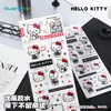 Guangbo Stationery Pegatinas de Cristal Originales Sanrio Hello Kitty Diseño de Gato Kt Pegatinas Decorativas DIY para Funda de Teléfono