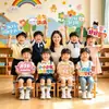 Decoraciones para Ceremonia de Apertura para Clases de Primaria y Jardín de Infancia, Mensajes de Bendición, Accesorios Fotográficos para Mejorar el Ambiente, Señales de Mesa para el Salón de Clases y Adornos